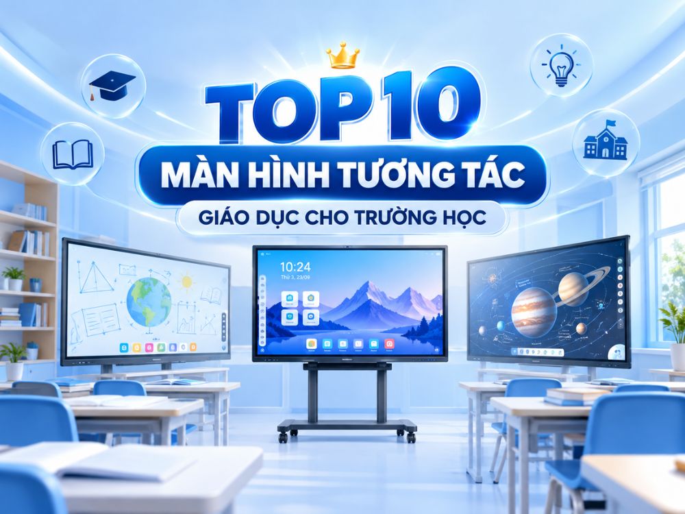 Top 10 màn hình tương tác giáo dục phù hợp cho trường học hiện nay