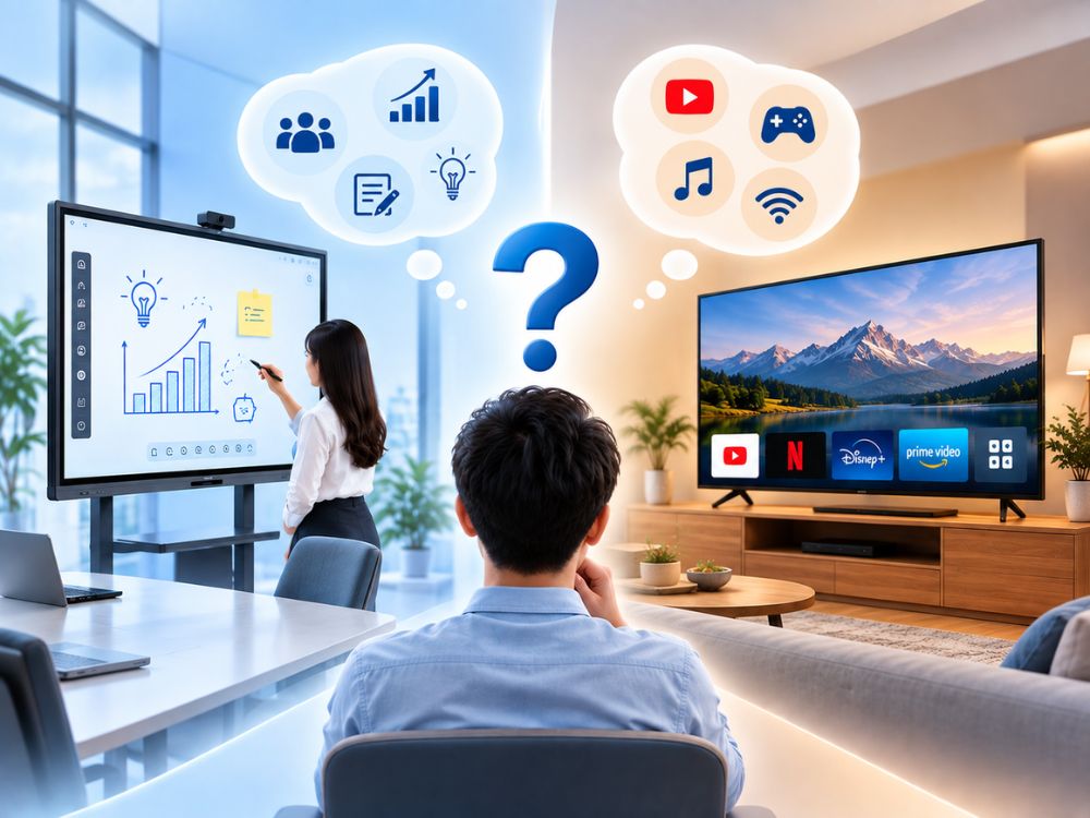 Nên chọn màn hình tương tác hay tivi