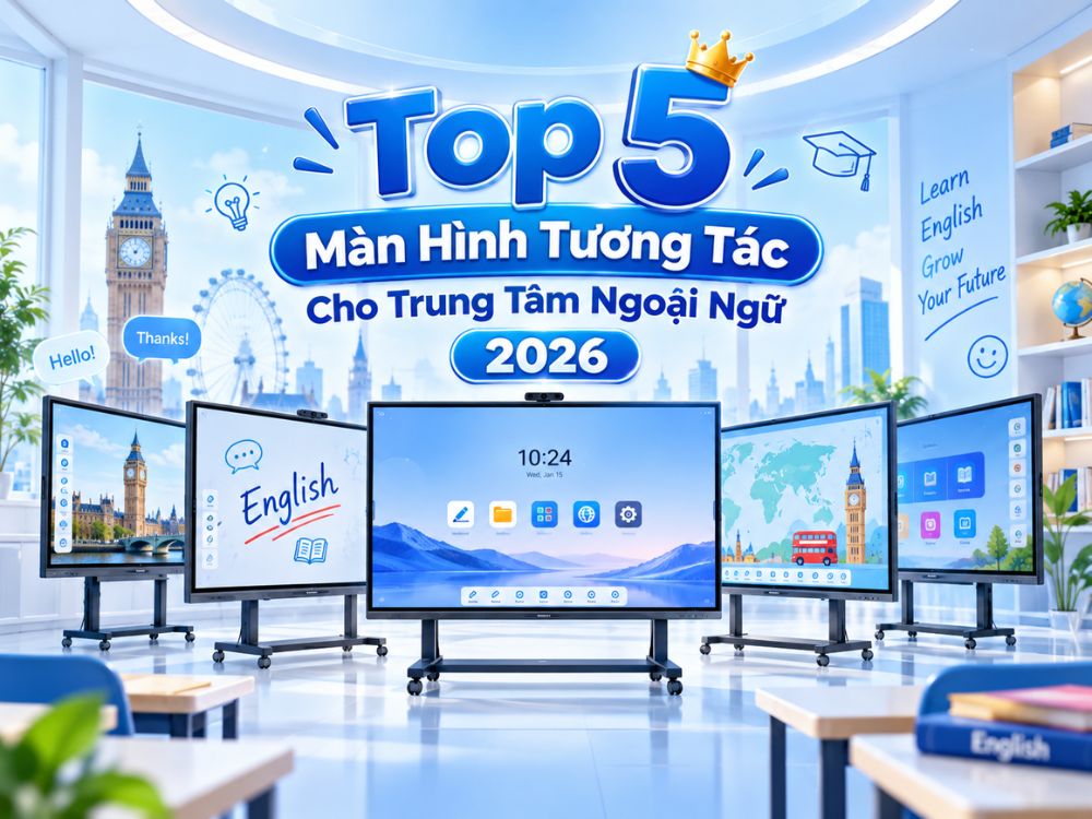 Top 5 màn hình tương tác cho trung tâm ngoại ngữ hiện nay