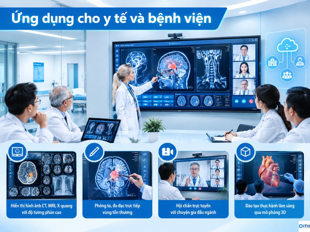 Ứng dụng màn hình tương tác trong y tế