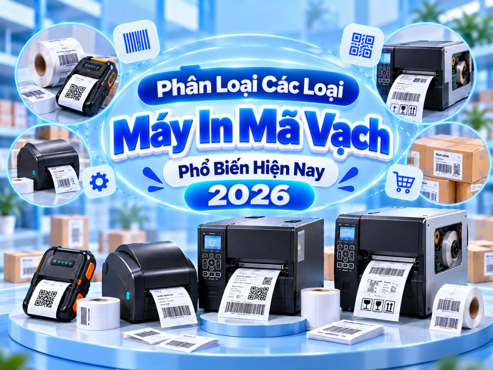 Phân loại các loại máy in mã vạch phổ biến hiện nay 2026