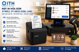 Đánh giá Máy in hóa đơn Zywell Zy-Q822 (USB, LAN)