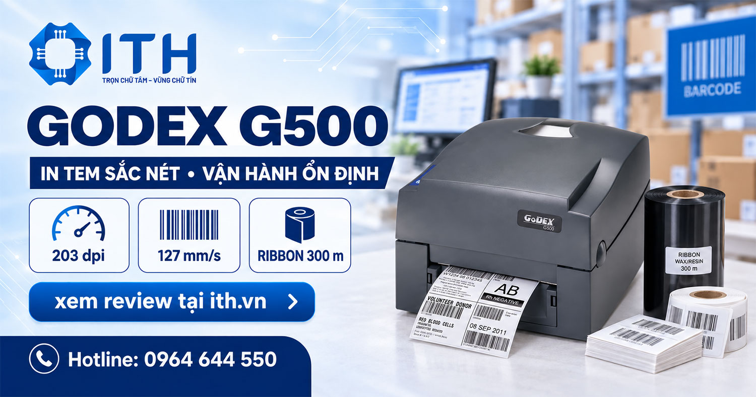 Đánh giá Máy in tem mã vạch Godex G500