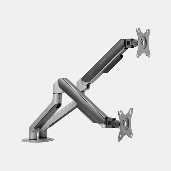 Giá đỡ màn hình đôi Hyperwork T6 Pro Dual HPW-T6P.Dual.V2-GRY (Đen xám)