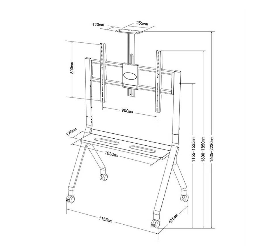 Giá treo màn hình di động Dalite FD580