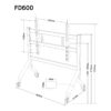Giá treo màn hình di động Dalite FD600