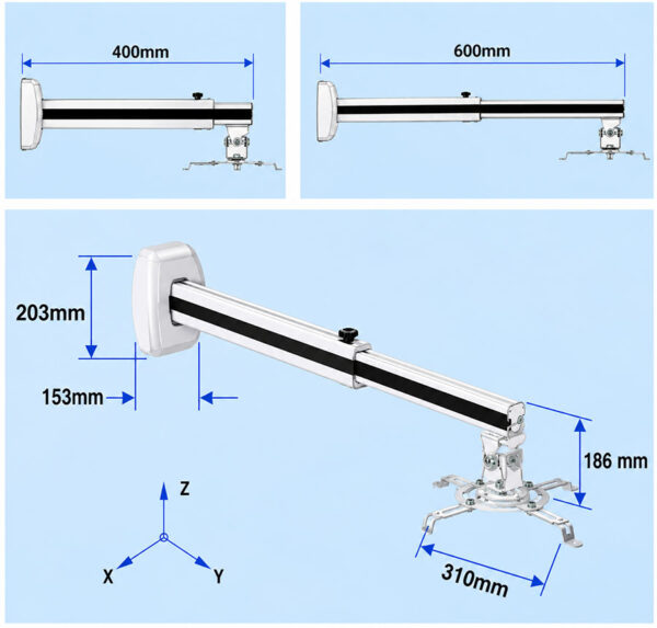 Giá treo máy chiếu gần Dalite VTS600