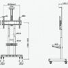 Giá treo tivi di động Dalite AVA 1800-70-1P