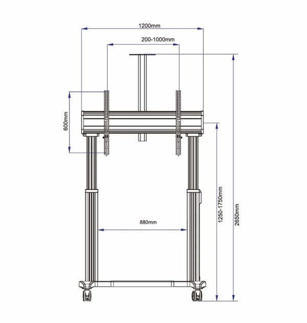 Giá treo tivi di động NB V150