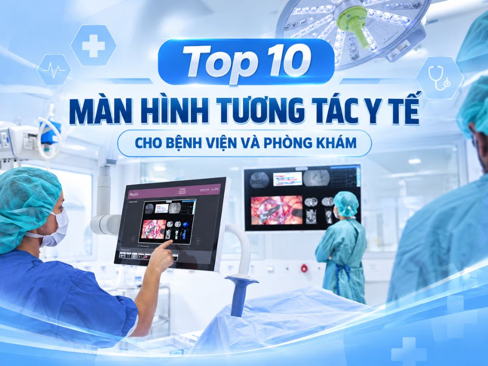 Top 10 màn hình tương tác y tế cho bệnh viện và phòng khám hiện đại