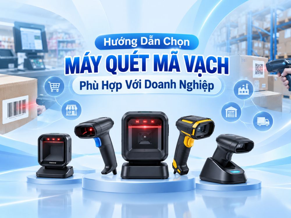Hướng dẫn chọn máy quét mã vạch phù hợp với doanh nghiệp