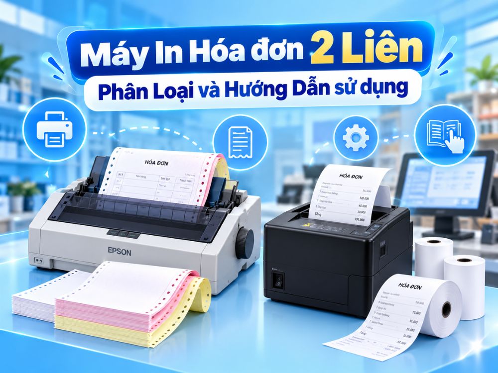 Máy In Hóa đơn 2 Liên – Phân Loại và Hướng Dẫn  sử dụng