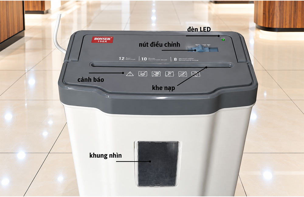 Máy hủy tài liệu Bosser 150X