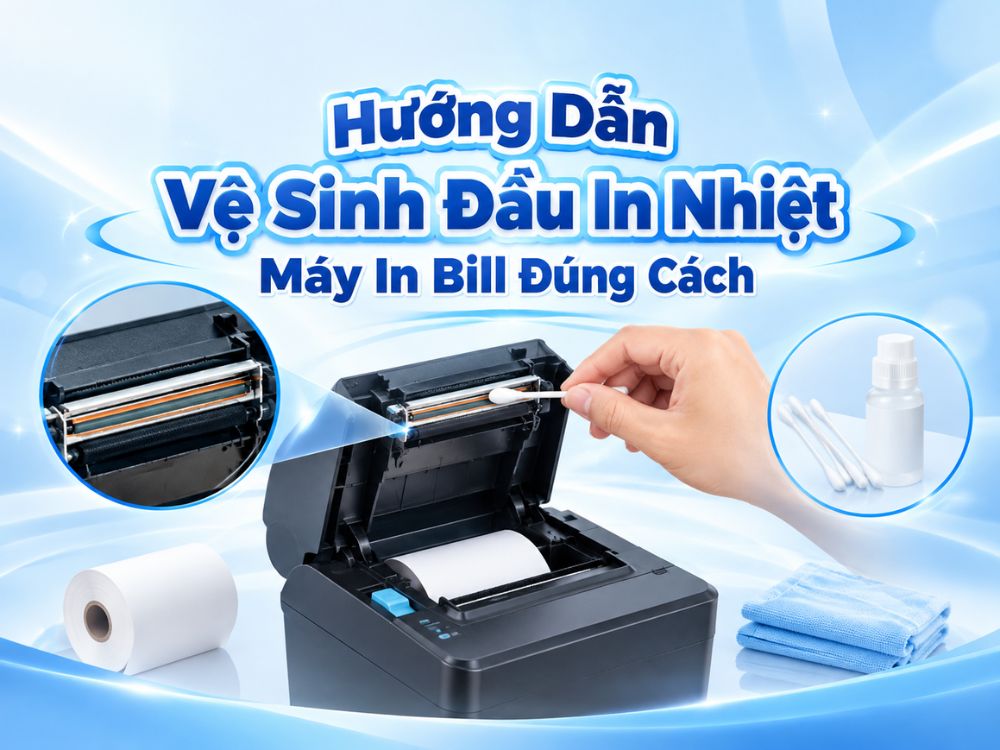 Hướng dẫn vệ sinh đầu in nhiệt máy in bill đúng cách kéo dài tuổi thọ