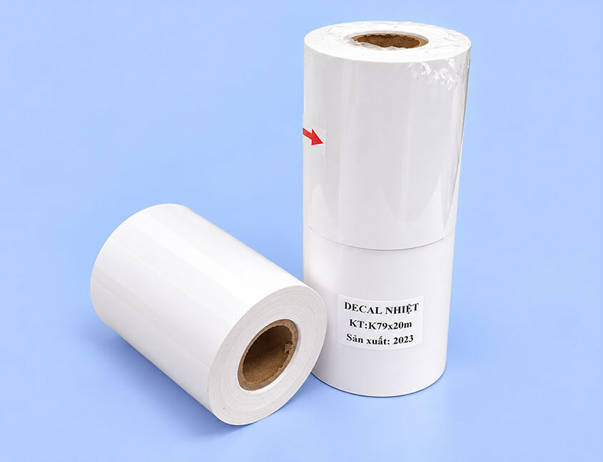 Giấy in hóa đơn bóc dán K79x20m