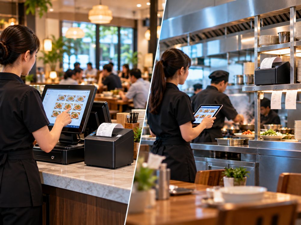 Mô hình triển khai hệ thống máy in bill quán ăn