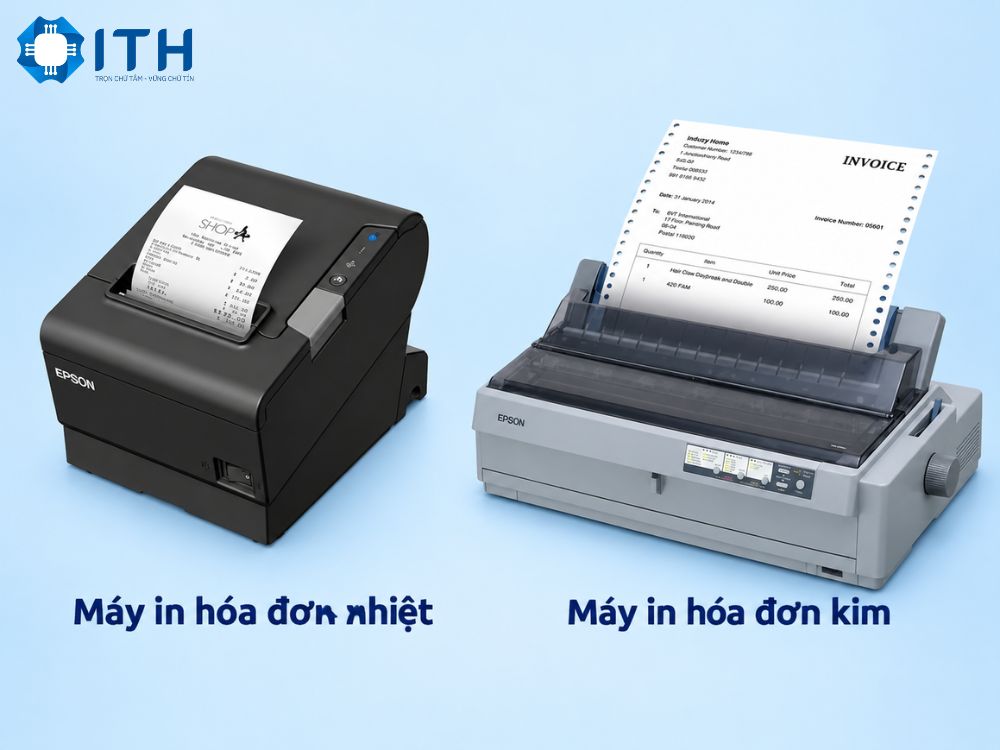 Nguyên lý hoạt động của máy in hóa đơn nhiệt và máy in kim