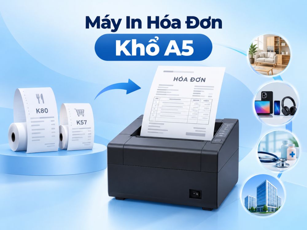 Nhu cầu sử dụng máy in hóa đơn khổ A5 thực tế