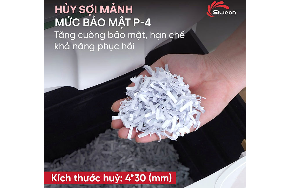 Máy huỷ tài liệu Silicon PS-2200C