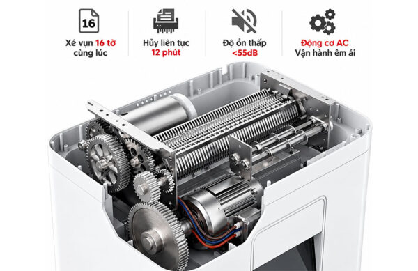 Máy huỷ tài liệu Silicon PS-2200C