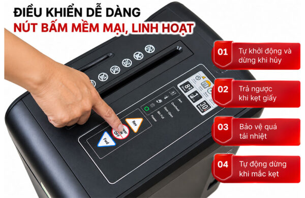 Máy huỷ tài liệu Silicon PS-2800C