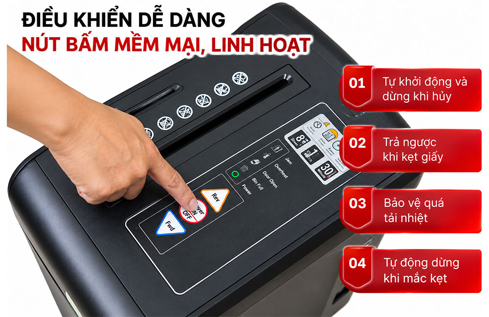 Máy huỷ tài liệu Silicon PS-2800C