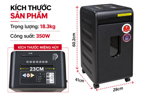 Máy huỷ tài liệu Silicon PS-2800C