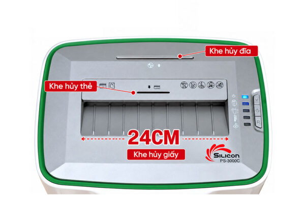 Máy huỷ tài liệu Silicon PS-3000C