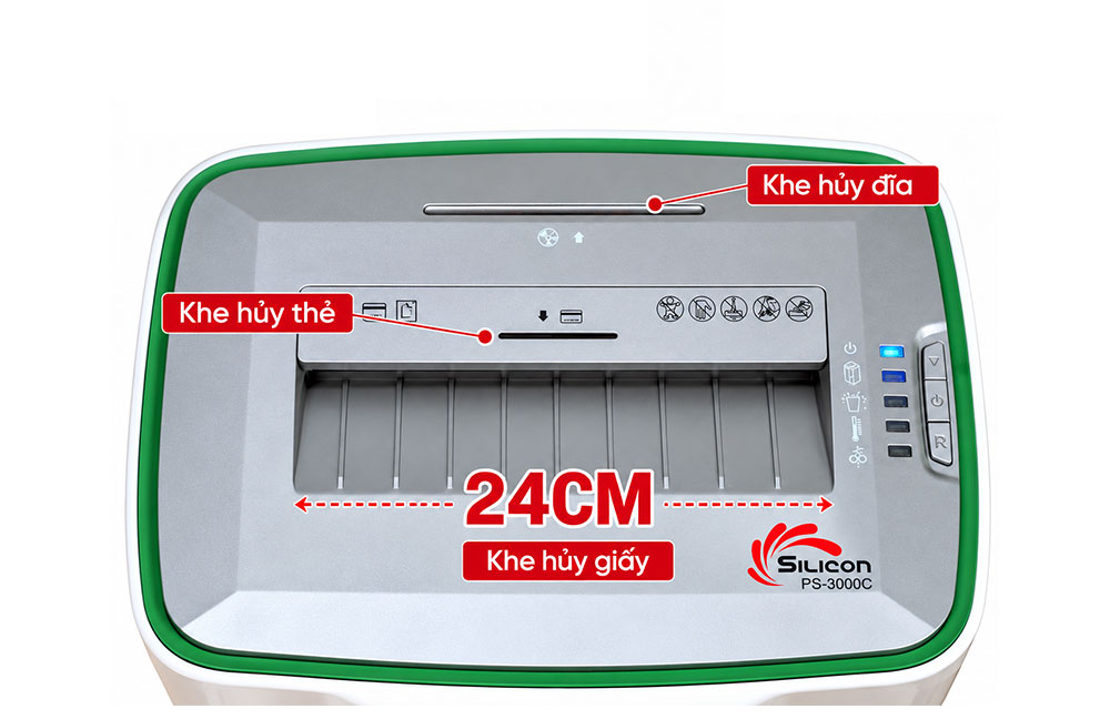 Silicon PS 3000C 8 Máy huỷ tài liệu Silicon PS-3000C