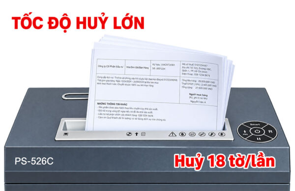 Máy huỷ tài liệu Silicon PS-526C