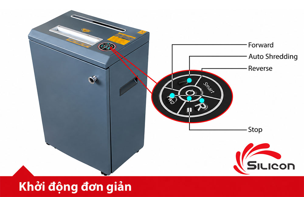 Máy huỷ tài liệu Silicon PS-526C