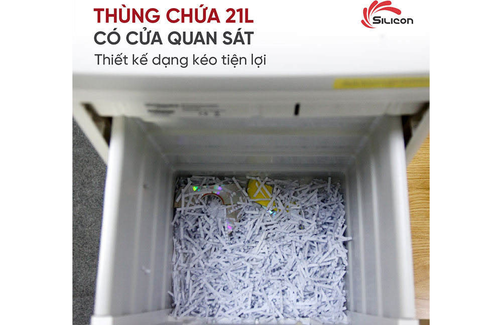 Máy huỷ tài liệu Silicon PS-630C