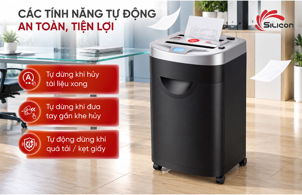 Silicon PS 836C 6 Máy huỷ tài liệu Silicon PS-836C