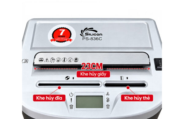 Máy huỷ tài liệu Silicon PS-836C