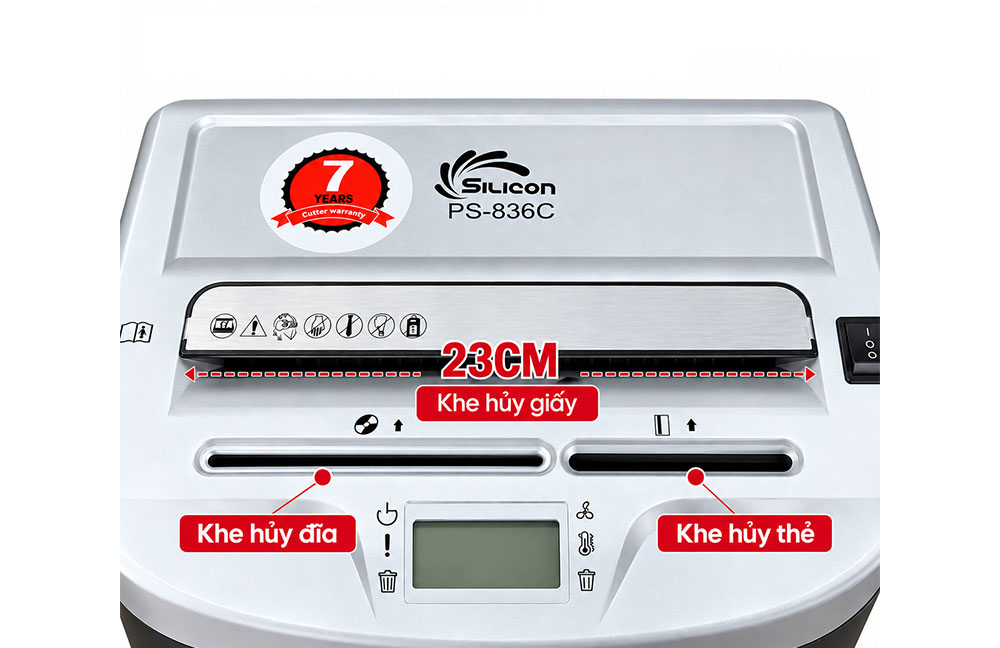 Silicon PS 836C 8 Máy huỷ tài liệu Silicon PS-836C