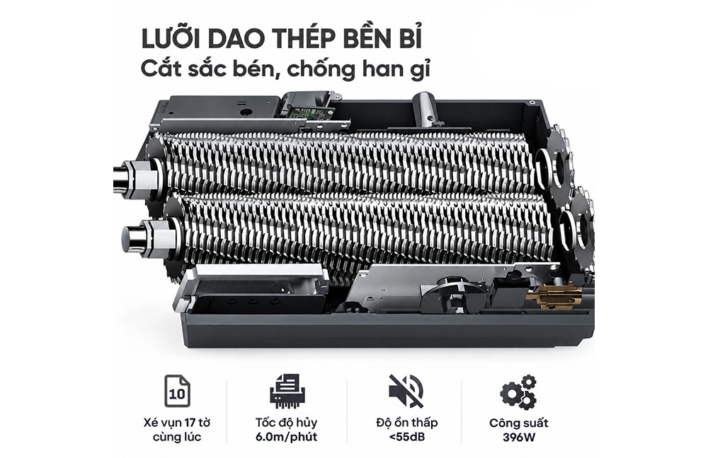 Silicon PS 836C 9 Máy huỷ tài liệu Silicon PS-836C
