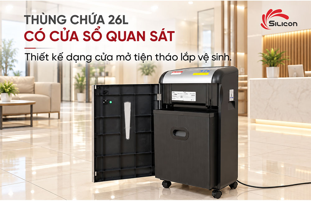 Máy huỷ tài liệu Silicon PS-880C