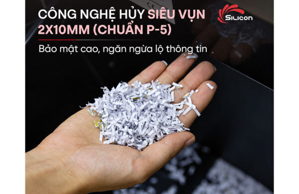 Máy huỷ tài liệu Silicon PS-880C