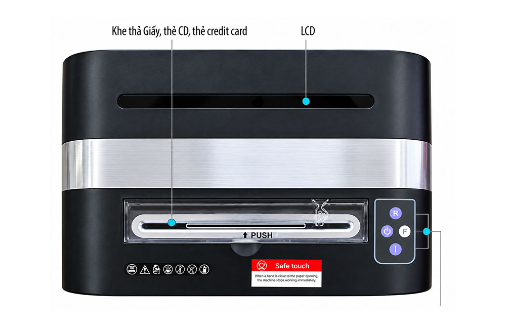 Máy huỷ tài liệu Silicon PS-890C