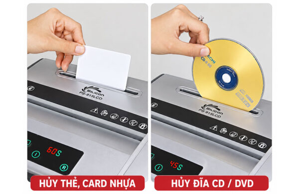 Máy huỷ tài liệu Silicon PS-915LCD