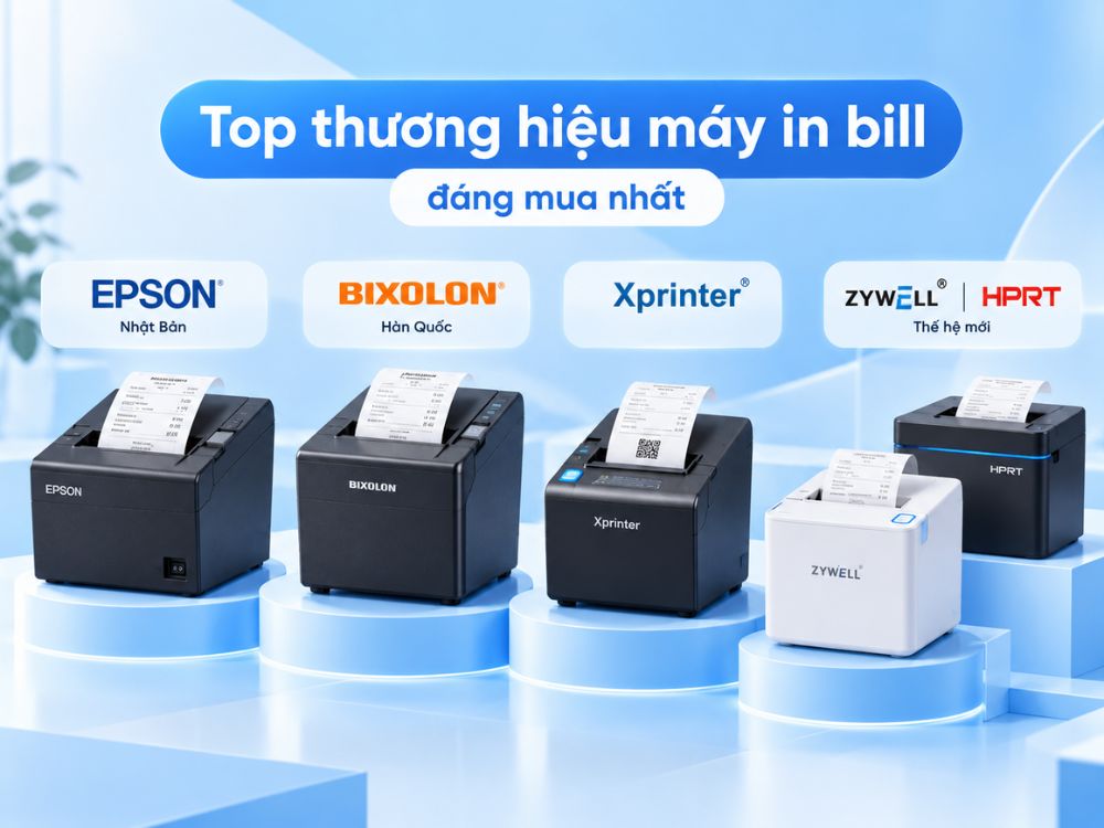 Top những thương hiệu máy in bill đàn chú ý