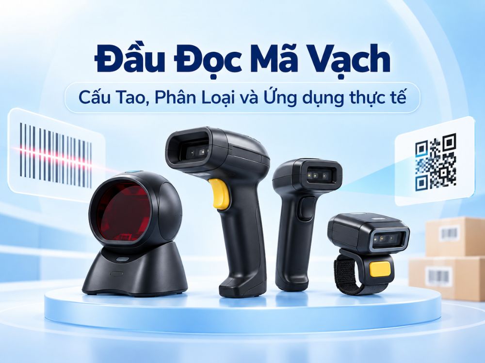 Đầu đọc mã vạch là gì? Cấu tạo, nguyên lý hoạt động và phân loại chi tiết
