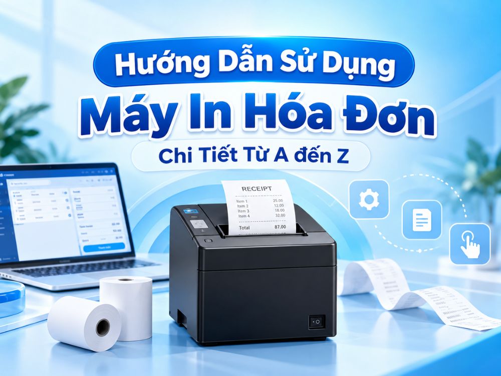 Hướng dẫn sử dụng máy in hóa đơn chi tiết từ A đến Z cho người mới