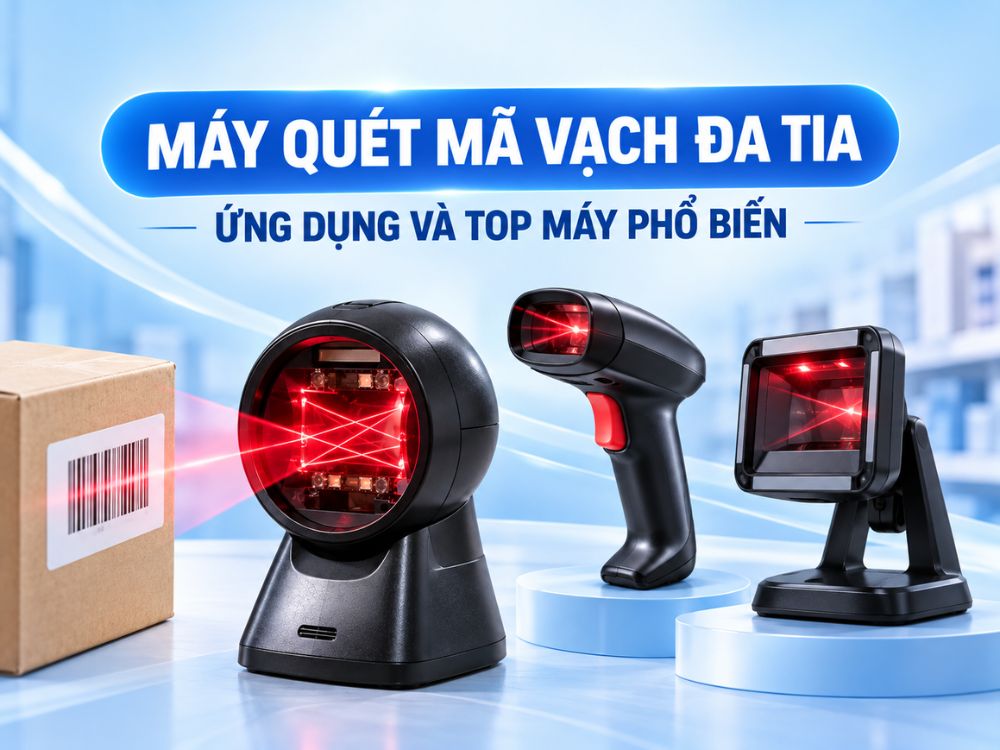 Máy quét mã vạch đa tia là gì? Cấu tạo, ưu điểm và phân loại chi tiết
