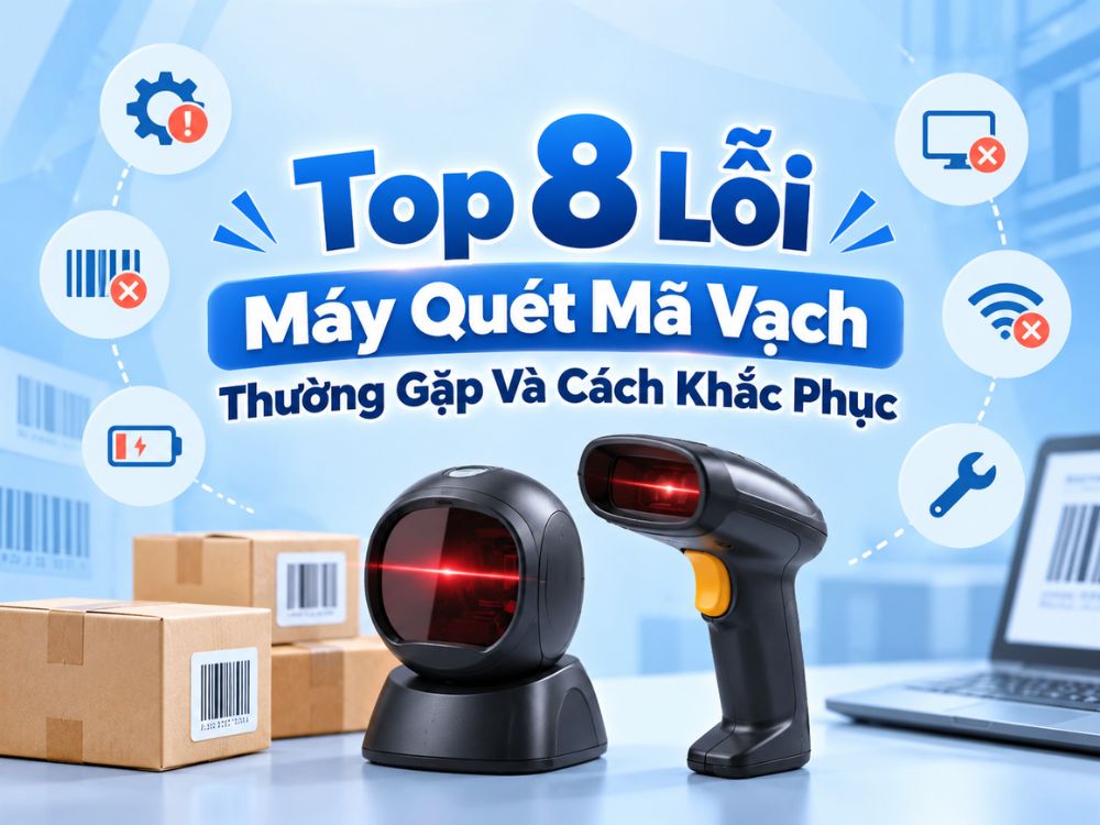 Top 8 lỗi máy quét mã vạch thường gặp và cách khắc phục
