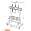 Giá treo màn hình di động Dalite FD3000