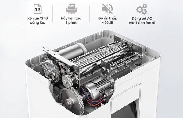 Máy huỷ tài liệu Silicon PS-1200C