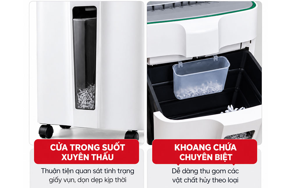 Máy huỷ tài liệu Silicon PS-1200C