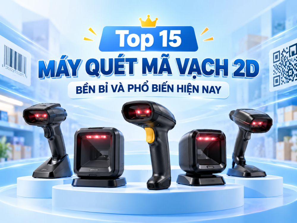 Top 15 máy quét mã vạch 2D bền bỉ và phổ biến hiện nay
